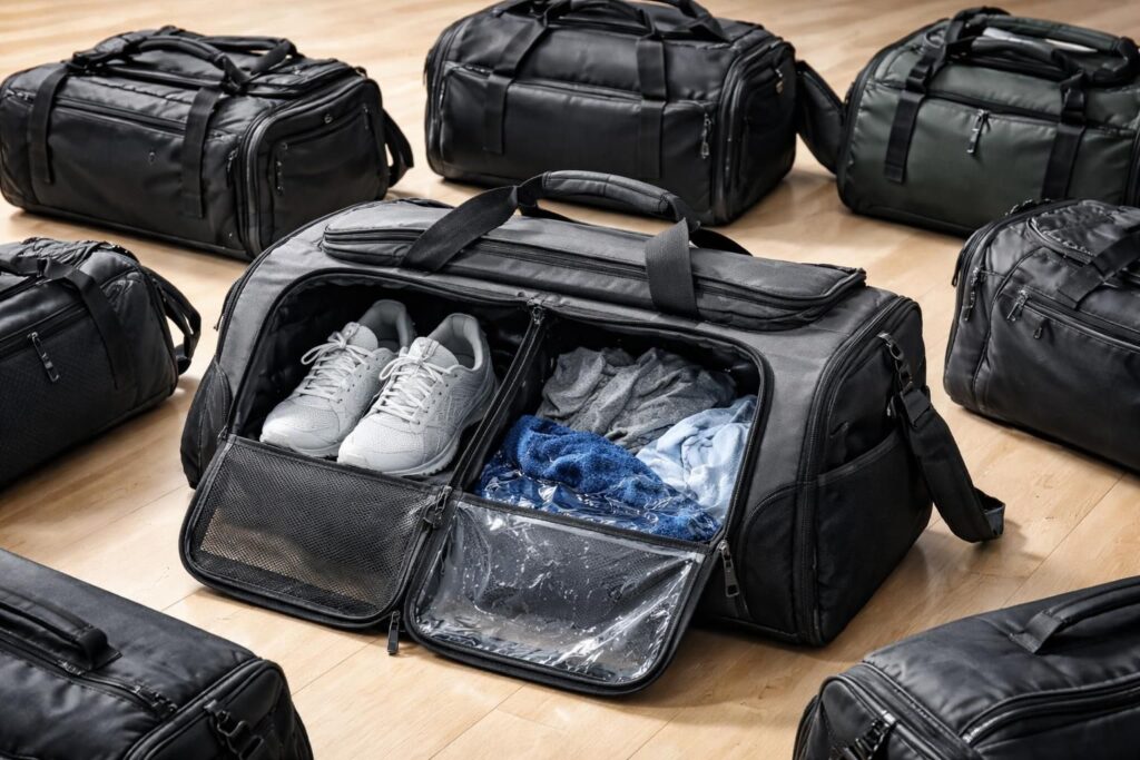 découvrez comment choisir le sac de sport idéal pour transporter chaussures et affaires mouillées, alliant praticité, résistance et confort.