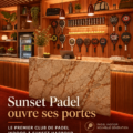 Photographie du nouveau club de padel intérieur à Miami Beach.