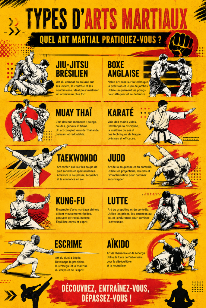 Un groupe de femmes pratiquant des arts martiaux en salle de sport, illustrant la diversité des styles.