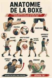 Femme pratiquant la boxe, symbolisant la force intérieure et la détermination.