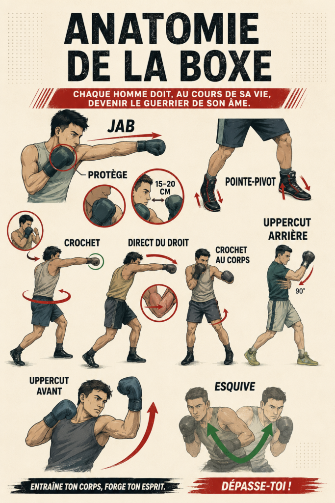 Femme pratiquant la boxe, symbolisant la force intérieure et la détermination.