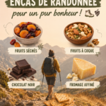 Collations saines prêtes pour une randonnée en pleine nature