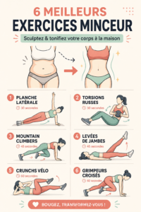Femme s'entraînant à la maison avec des exercices de tonification