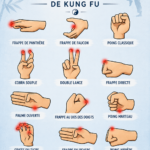 Pratiquant de Kung Fu démontrant une position de mains classique, idéale pour renforcer la technique.