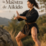Maître Aikido en pleine démonstration d'une technique de douceur et d'harmonie