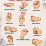 Une femme pratique le salut Fist & Palm en Kung Fu dans un environnement paisible.
