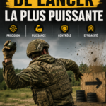 Femme entraînant sa technique de lancer avec des accessoires sportifs.