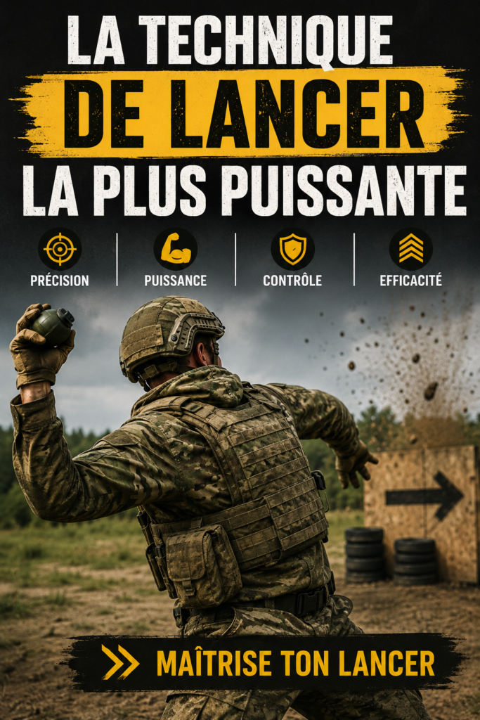 Femme entraînant sa technique de lancer avec des accessoires sportifs.