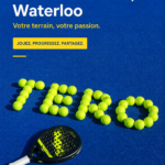 Vue extérieure du Tero Padel Club à Waterloo, un lieu idéal pour le padel