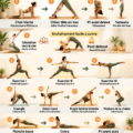 Femme pratiquant le yoga dans un parc, illustrant les bienfaits du yoga pour débutants