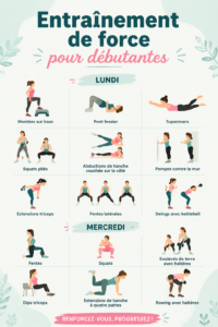 Femme pratiquant des exercices de musculation avec des haltères.