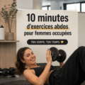 femme faisant un entraînement abdos rapide de 10 minutes
