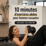 femme faisant un entraînement abdos rapide de 10 minutes