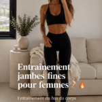 femme s'entraînant avec des exercices pour des jambes toniques