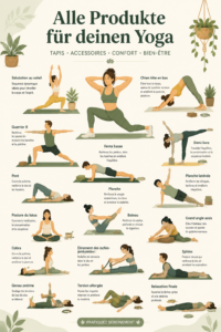Femme pratiquant le yoga avec un matériel adapté dans un espace zen.