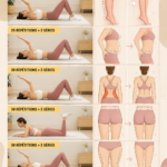 Femme effectuant des exercices complets à domicile
