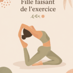 Femme souriante en train de faire des exercices simples à la maison