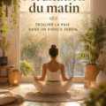 Femme méditant dans un espace paisible le matin