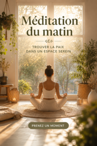 Femme méditant dans un espace paisible le matin