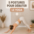 Femme pratiquant le yoga chez elle en position de méditation.