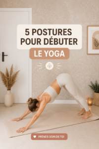 Femme pratiquant le yoga chez elle en position de méditation.