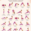 Posters de yoga matinal avec 10 poses équilibrantes affichées