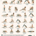 Femme pratiquant le yoga matinal sur un tapis dans une pièce lumineuse, illustrant une routine simple et apaisante.