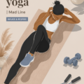 Sticker de yoga illustratif pour une décoration zen dans un intérieur