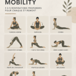 Femme en train de pratiquer le yoga sur un tapis, illustrant des poses favorisant la mobilité.