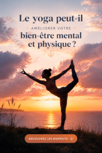 Femme pratiquant le yoga dans un parc pour sa santé mentale et physique