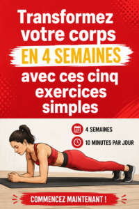 Femme réalisant des exercices de fitness simples pour transformer son corps.