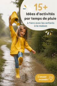 Des enfants s'amusant en jouant à des jeux d'intérieur pendant une journée pluvieuse.