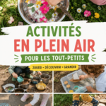 Un groupe d'enfants rieurs jouant à l'extérieur dans un parc verdoyant