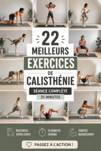 Femme s'exerçant à des mouvements de calisthénie dans un parc, mettant en avant tonification et force.