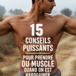 Femme en pleine séance d'entraînement musculaire, souriante et déterminée à prendre du muscle