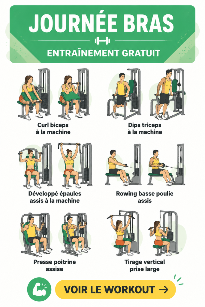 Femme exécutant des exercices pour renforcer les bras à la maison.