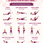 Femme en pleine séance de HIIT Pilates, souriante et dynamique