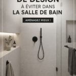 Salle de bain moderne avec des erreurs de design à éviter