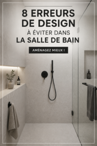 Salle de bain moderne avec des erreurs de design à éviter