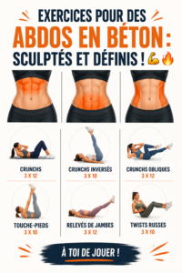 Femme faisant des exercices pour des abdos toniques à la maison
