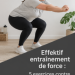 Une femme effectuant un exercice de musculation à la maison