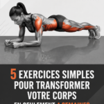 Femme effectuant des exercices simples à la maison pour se tonifier au fil des semaines.