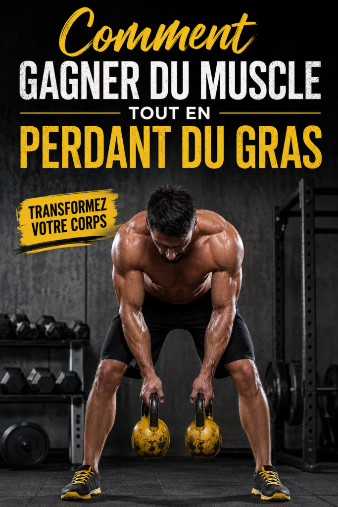 Femme en train de soulever des poids pour gagner du muscle et perdre de la graisse.