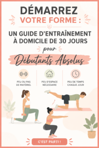 Femme réalisant un exercice à domicile, symbole de remise en forme.