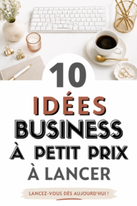 Une femme réfléchissant à des idées de business à petit budget