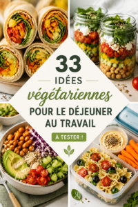 Déjeuner végétarien coloré avec des salades et des légumes.