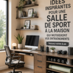 Une salle de sport à domicile avec des équipements modernes et des décorations accueillantes