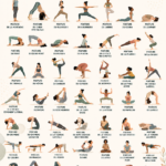 Femme pratiquant des poses de yoga dans un parc
