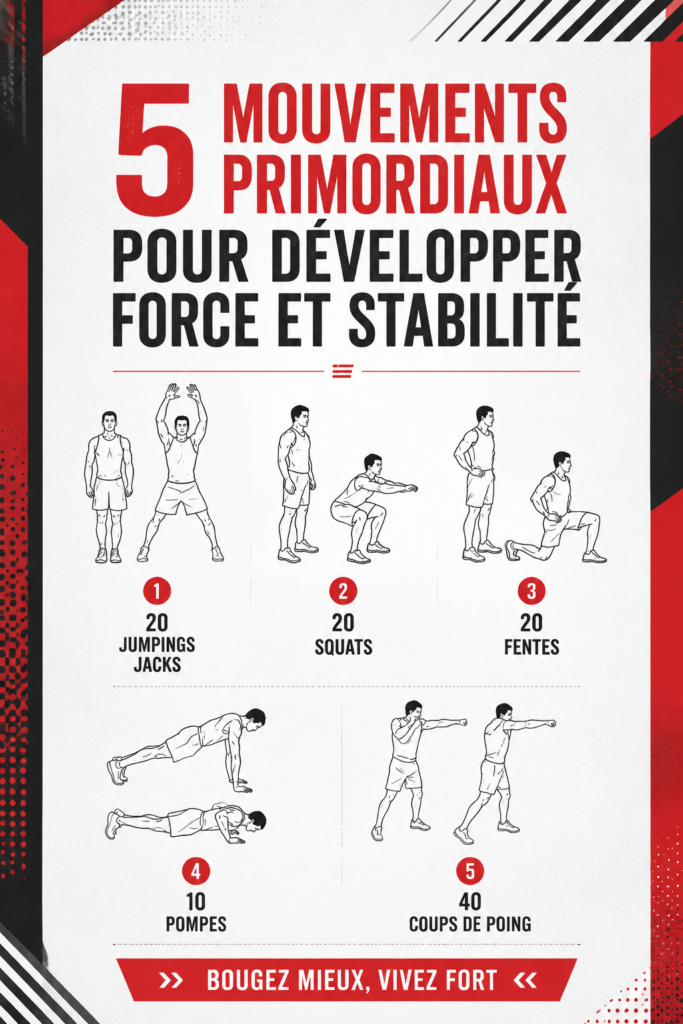 Femme pratiquant des mouvements essentiels pour renforcer son corps