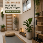 Idée d'aménagement d'un petit home gym dans un appartement chaleureux et lumineux